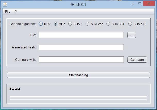 JHashCode 3.0d software screenshot