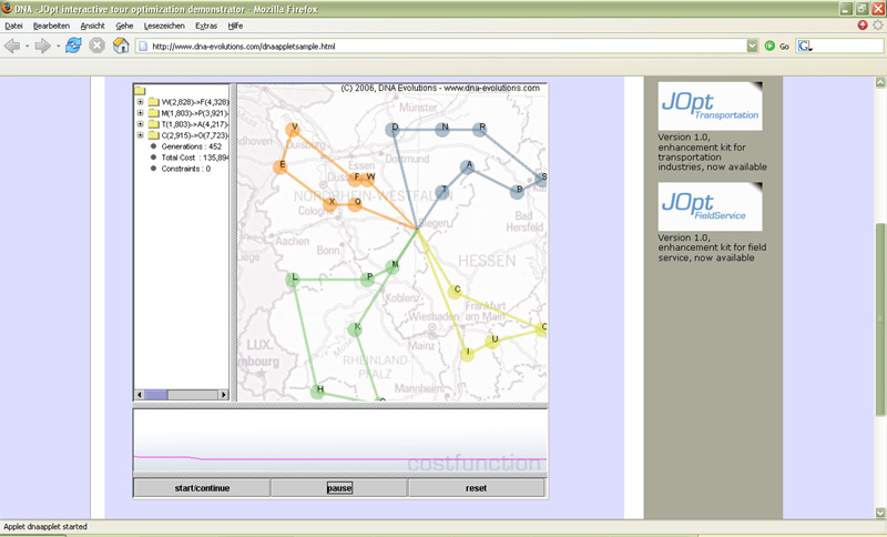 JOpt.SDK - vehicle routing library 4.0.0 software screenshot