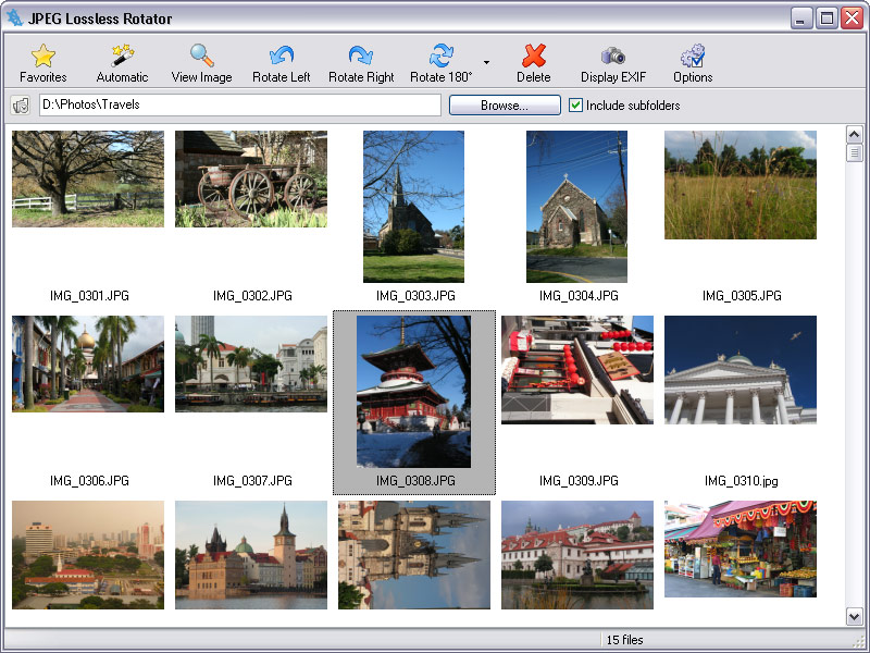 JPEG Lossless Rotator 7.0 software screenshot