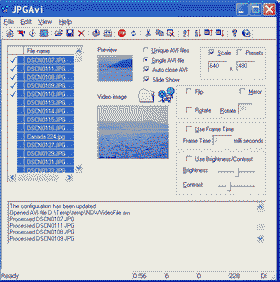 JPGAvi 1.07.0.68 software screenshot