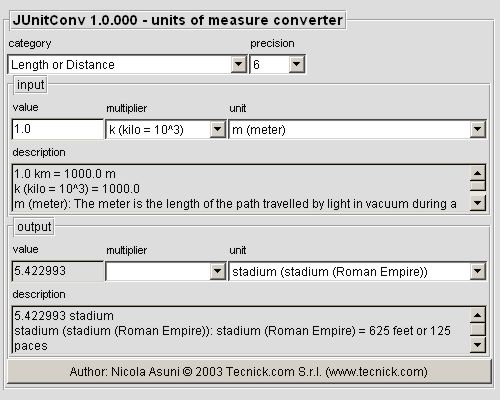 JUnitConv - Units Of Measure Converter 1.0.004 software screenshot