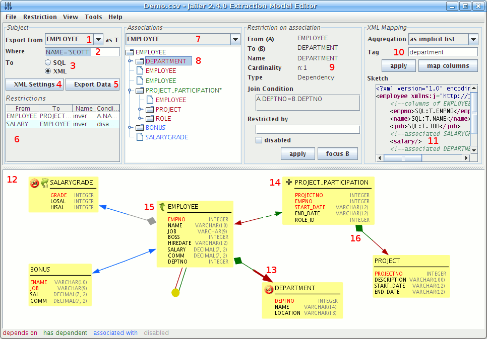 Jailer 7.0.5 software screenshot