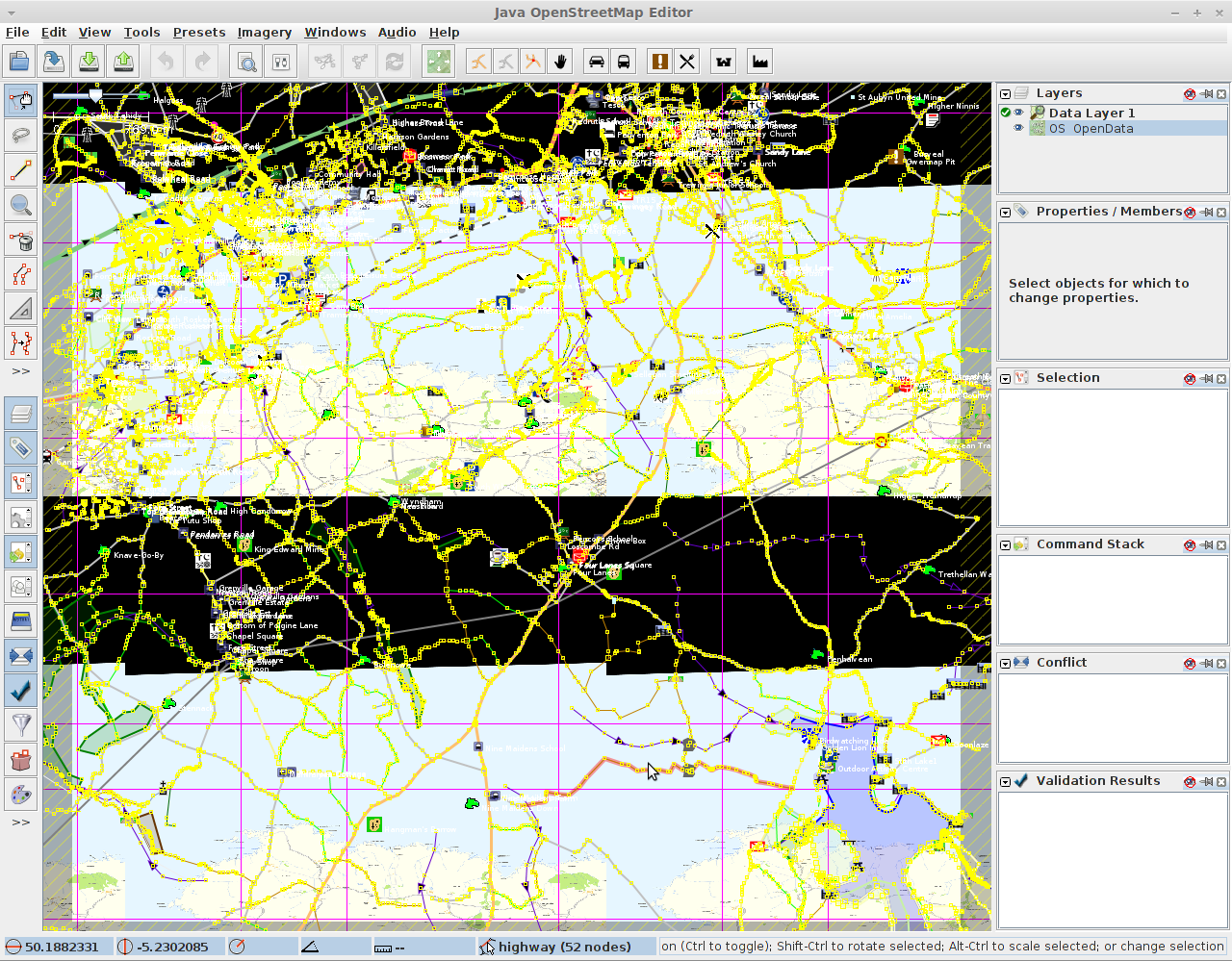 Java OpenStreetMap Editor 12275 software screenshot