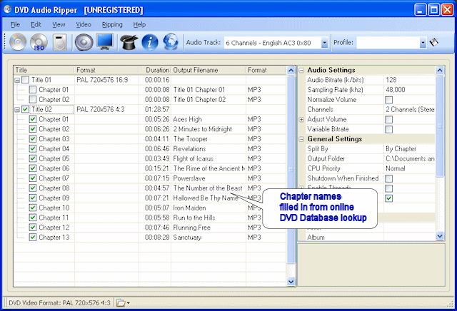 Jesterware DVD Audio Ripper 2.40 software screenshot
