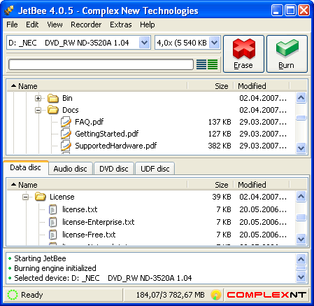JetBee FREE 5.1.2 software screenshot