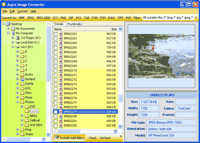 Joyce Image Converter 2.1 software screenshot