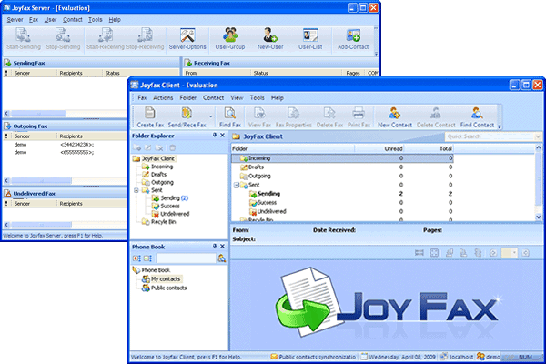 Joyfax Server 11.00.0117 software screenshot