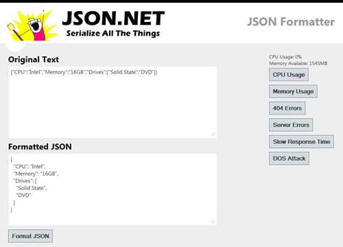 Json.NET 10.0.2 software screenshot