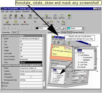 Just Screenshots 3.2a software screenshot