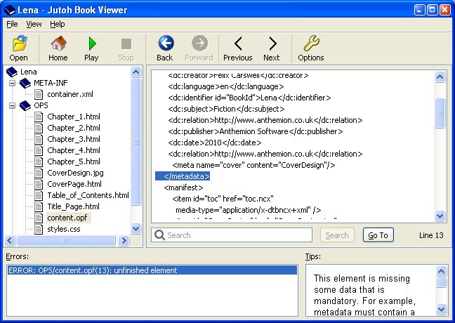 Jutoh 2.63 software screenshot