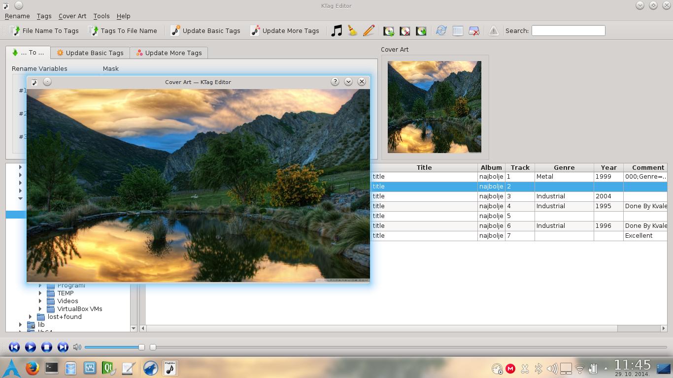 KTag Editor  0.2.0 Beta software screenshot
