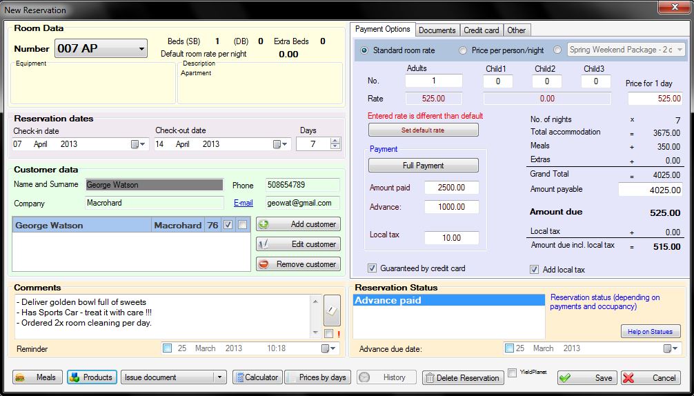 KWHotel Free 0.41.42.0 software screenshot