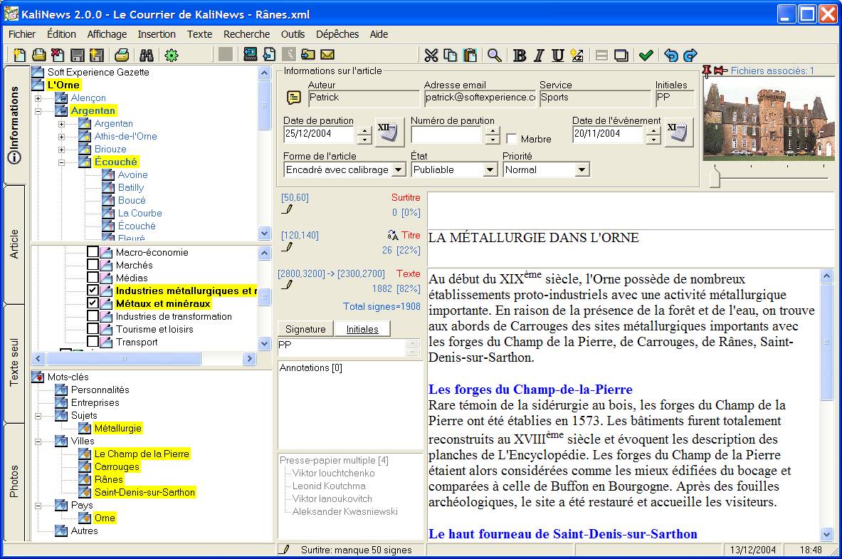 KaliNews 2.010 software screenshot