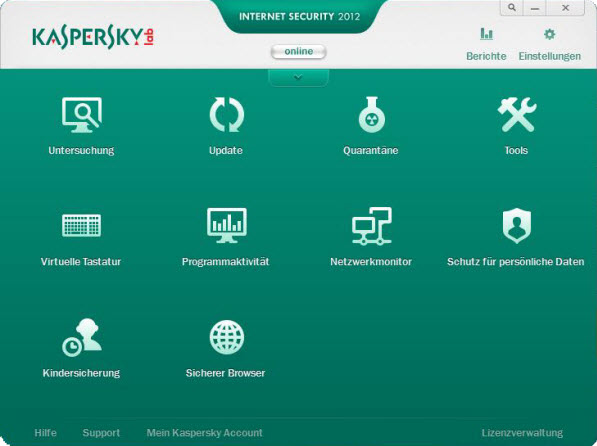 Kaspersky Internet Security 18.0.0.405 software screenshot