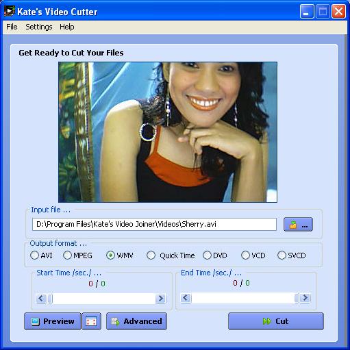 Kate`s Video Cutter 3.42 software screenshot