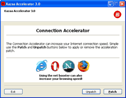 Kazaa Accelerator 3.0 software screenshot