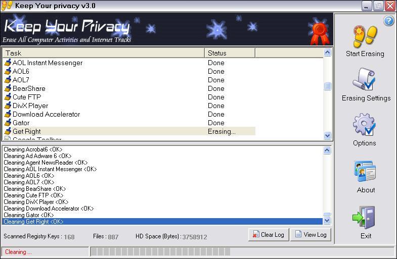 ! - $ Keep Your Privacy 3.0.0 software screenshot
