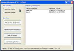 Keyboard Remapper Demo 1.2.21 software screenshot