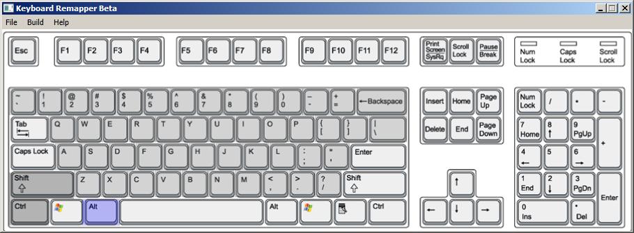 Keyboard Remapper 1.0.0.0 Beta software screenshot
