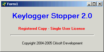 Keylogger Stopper 2 software screenshot