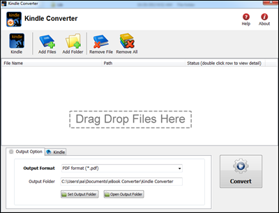 Kindle Converter 3.17.1102.379 software screenshot