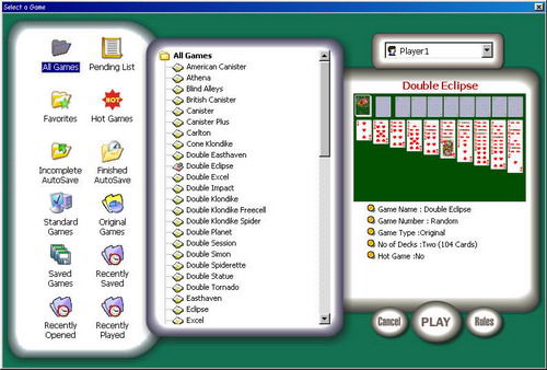 Klondike Collection 7.0 software screenshot
