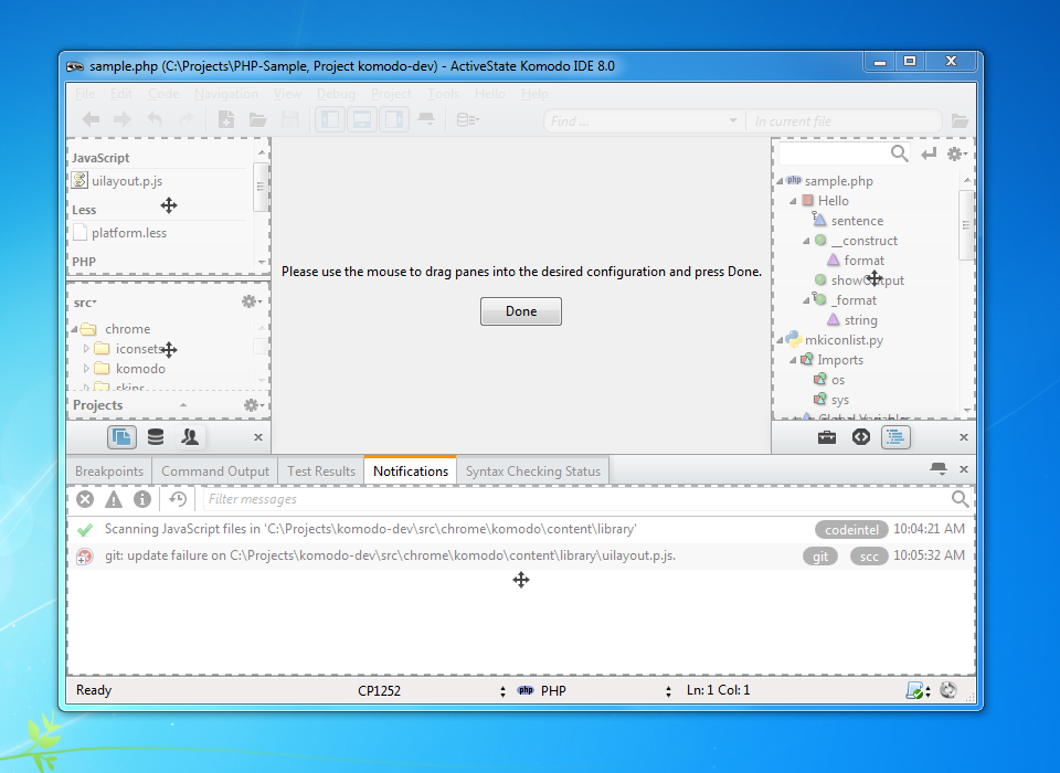 Komodo IDE 10.2.2.89895 software screenshot