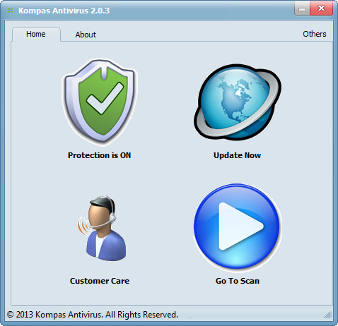 Kompas Antivirus 3.4.0 software screenshot
