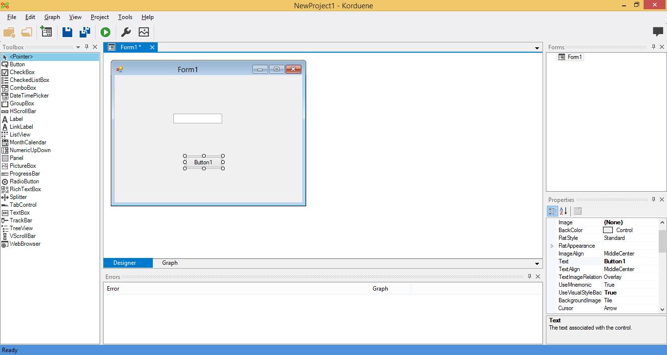 Korduene 0.8.0414.0459 Alpha software screenshot
