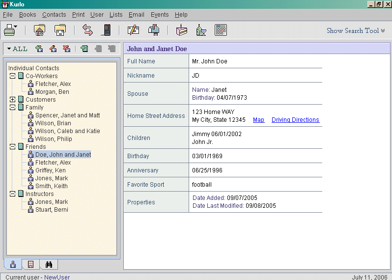 Kurlo 1.3 software screenshot