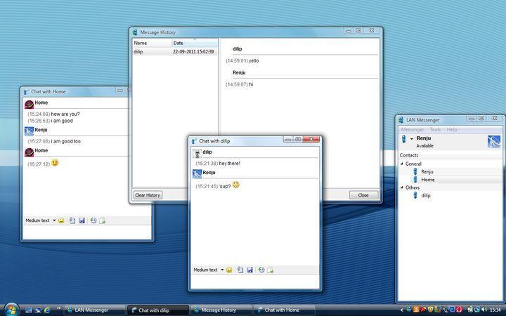 LAN Messenger 1.2.35 software screenshot