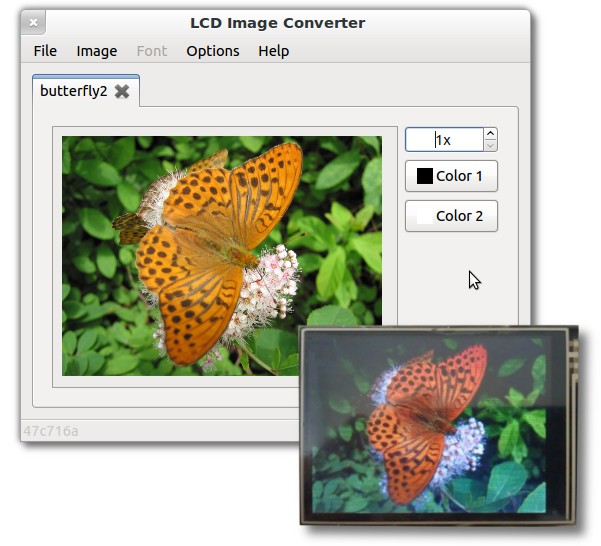 LCD Image Converter Revision 6998b5e software screenshot