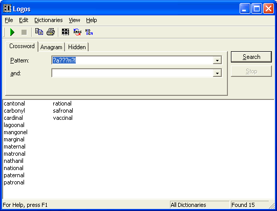 LOGOS 2.6 software screenshot