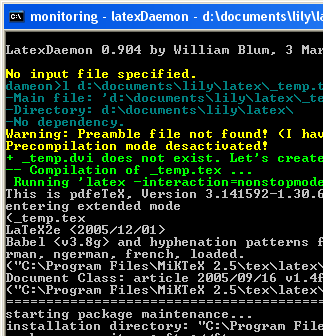 LaTeXDaemon 0.10.46 software screenshot