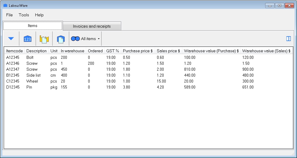 LakeusWare 1.13.0 software screenshot