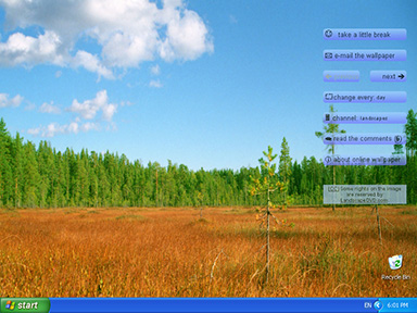 Landscapes Online Wallpaper 3.5 software screenshot