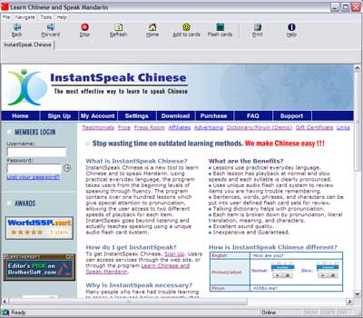 Learn Chinese and Speak Mandarin 2.7 software screenshot