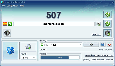 Learn Numbers! 3.0 software screenshot