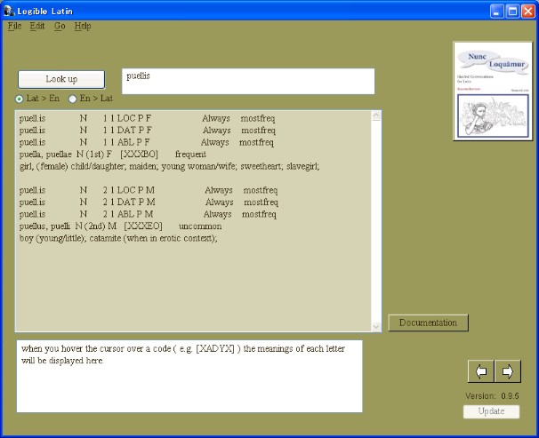 Legible Latin 1.1.3 software screenshot
