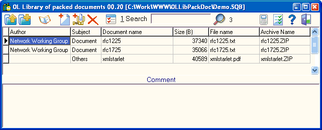 LibPackDoc 00.20 software screenshot