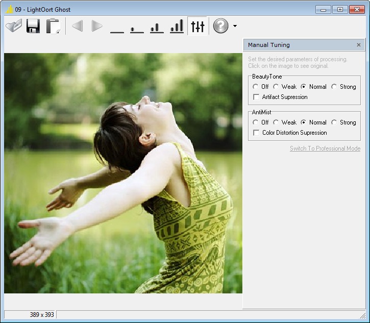 LightOort Ghost 0.9.3 pre-alpha software screenshot