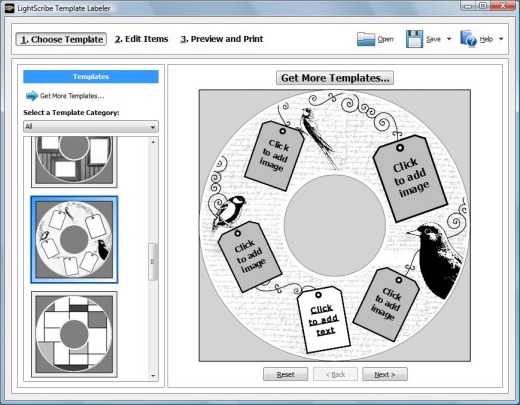 LightScribe Template Labeler 1.18.27.10 software screenshot