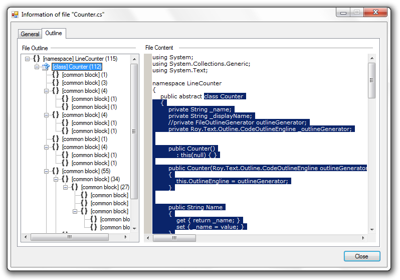 Line Counter 1.5.6.0 software screenshot