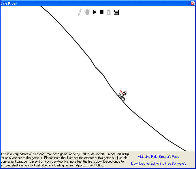 Line Rider 1.0 software screenshot