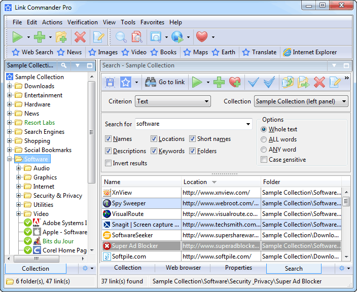 Link Commander Lite 4.6.4.1158 software screenshot