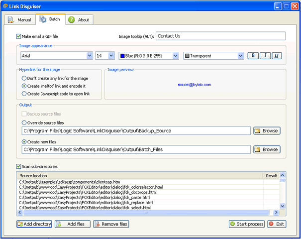 Link Disguiser 1.0.8 software screenshot