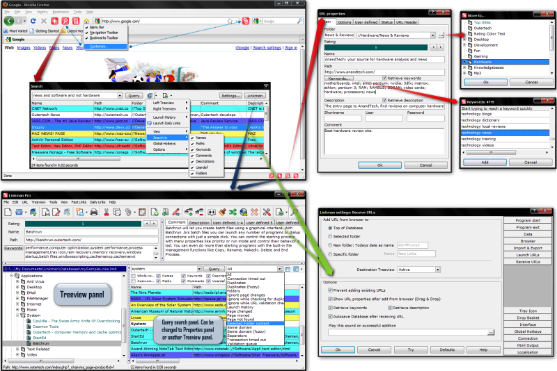 Linkman Pro 8.9.9.5 software screenshot