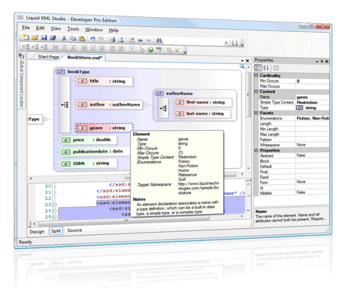 Liquid XML Studio 2011 9.0.1 software screenshot