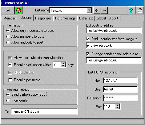 ListWizard 1.5.1 software screenshot