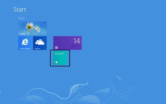 Live Tile Timer for Windows 8 1.1.0.6 software screenshot